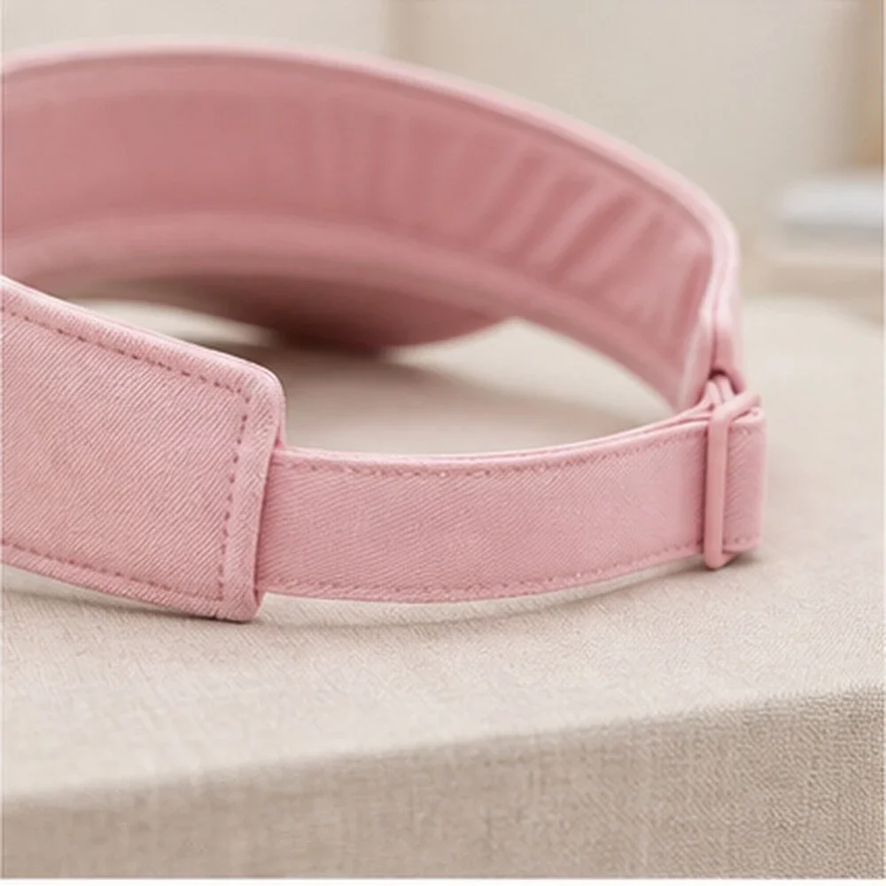 ALO Yoga Pink Athleisure Open Top Visor Hat Logo